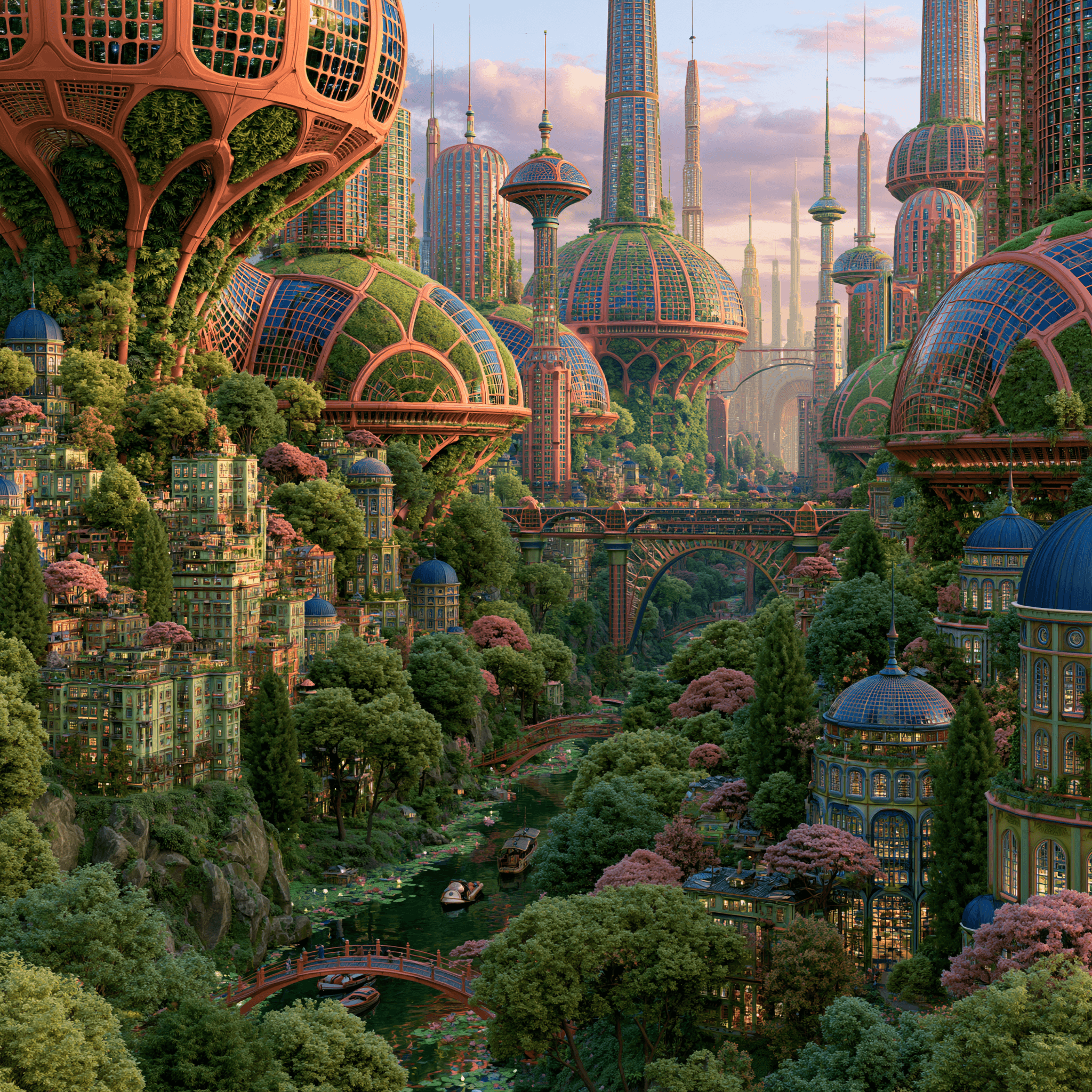 Biotic Architecture 5 Biotic Green Skyscrapers in Future Megacity
